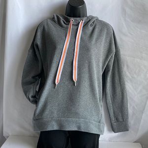 Xersion Gray Pull-Over Drawstring Hoodie Size Small